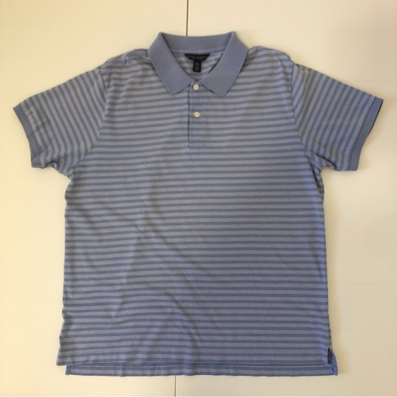 Banana Republic Other - Banana Republic Men's Blue Stripes Polo Shirt  - Size Large